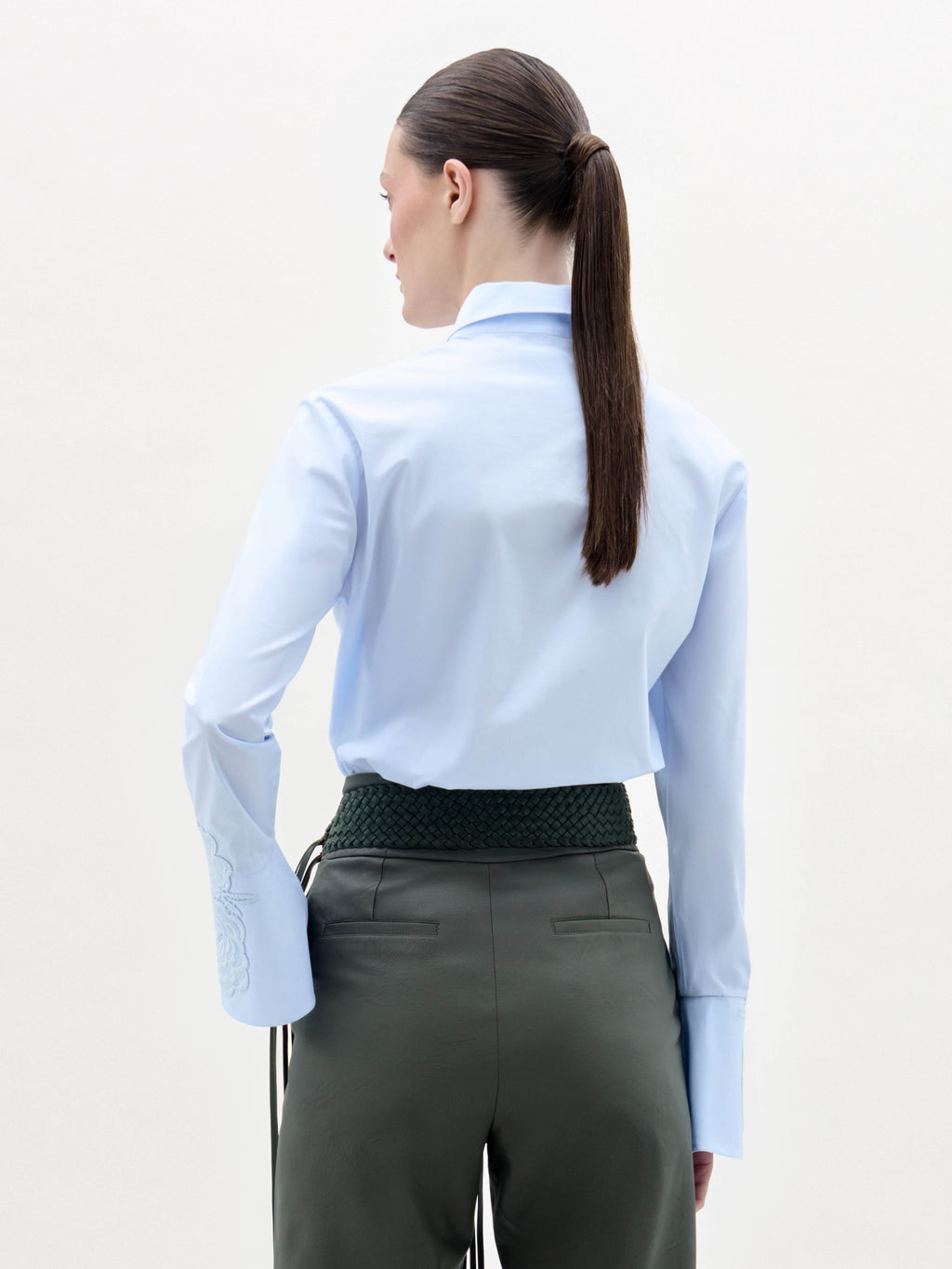 Light - blue Embroidered Shirt