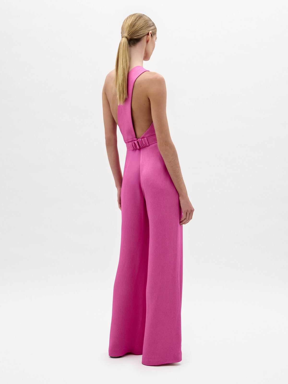 Pink One-Shoulder Jumpsuit