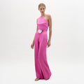 Pink One-Shoulder Jumpsuit