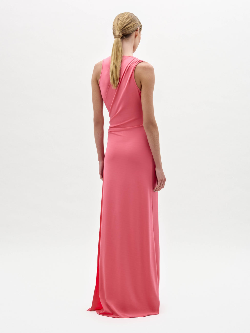 Pink Sleeveless Evening Gown