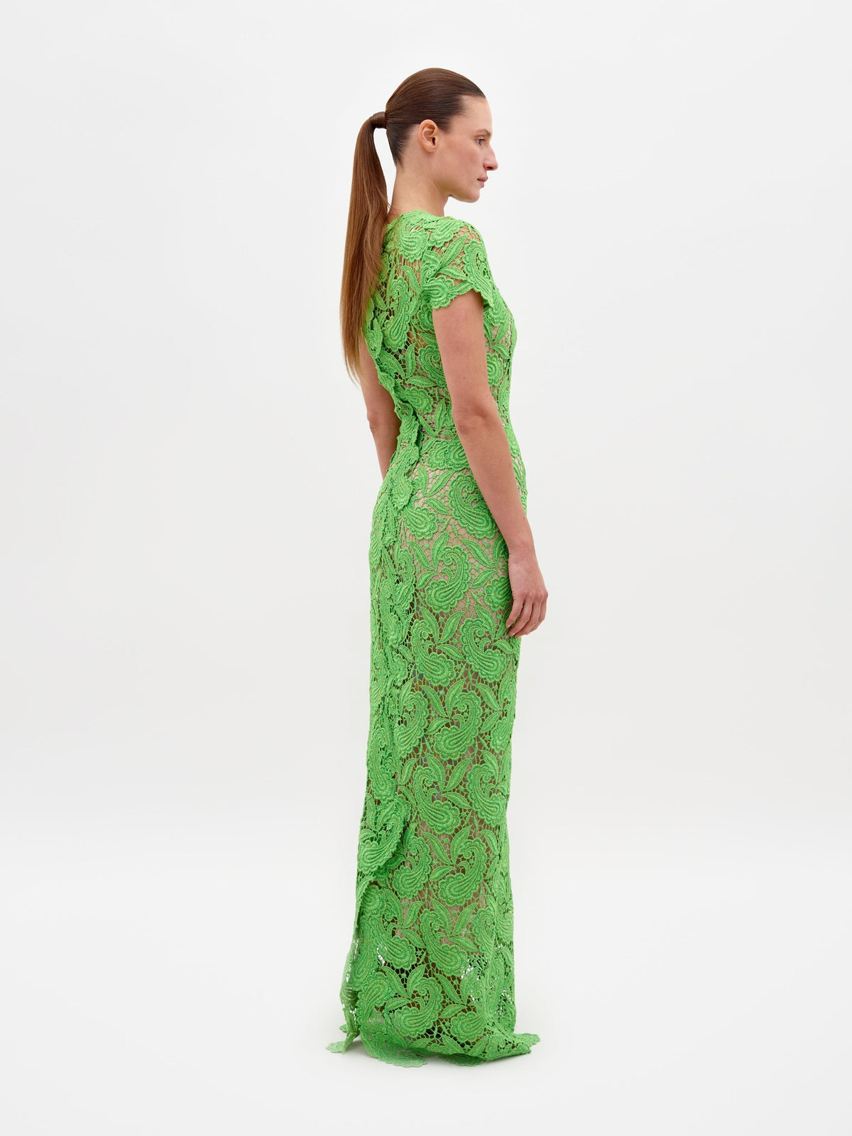 Short Sleeve Lace Dress