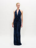 Elegant Sequin Cinched Waist Dress