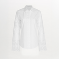 White Embroidered Long-sleeve Shirt