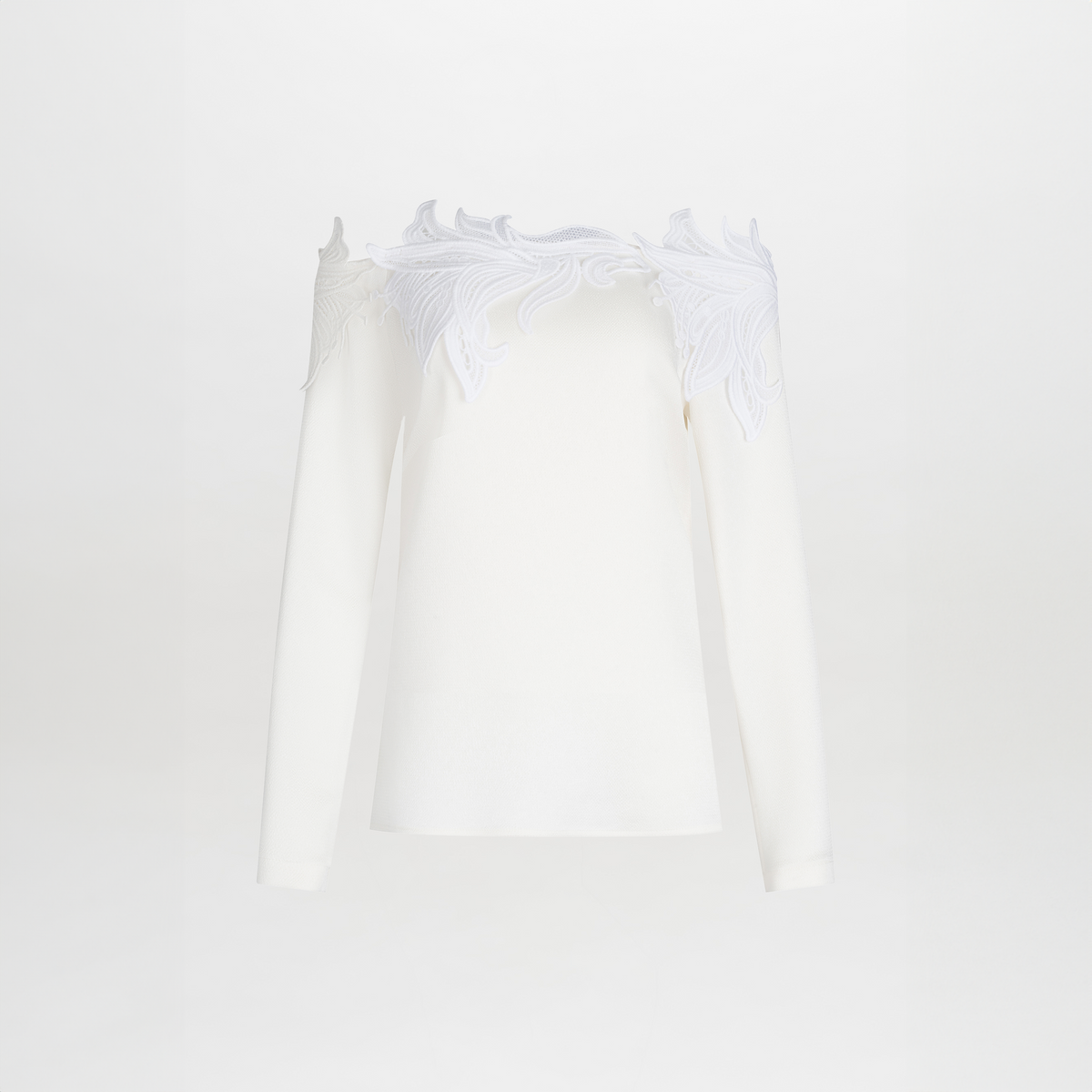 White Feather - lace Off - shoulder Top