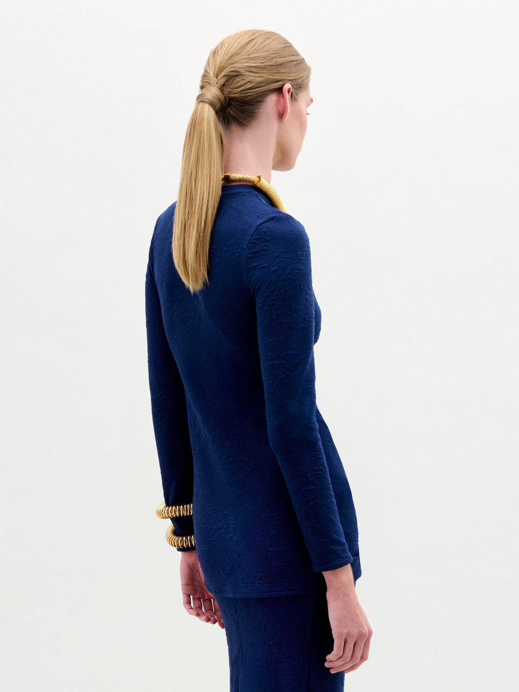 Navy Knot Long Sleeve T-shirt