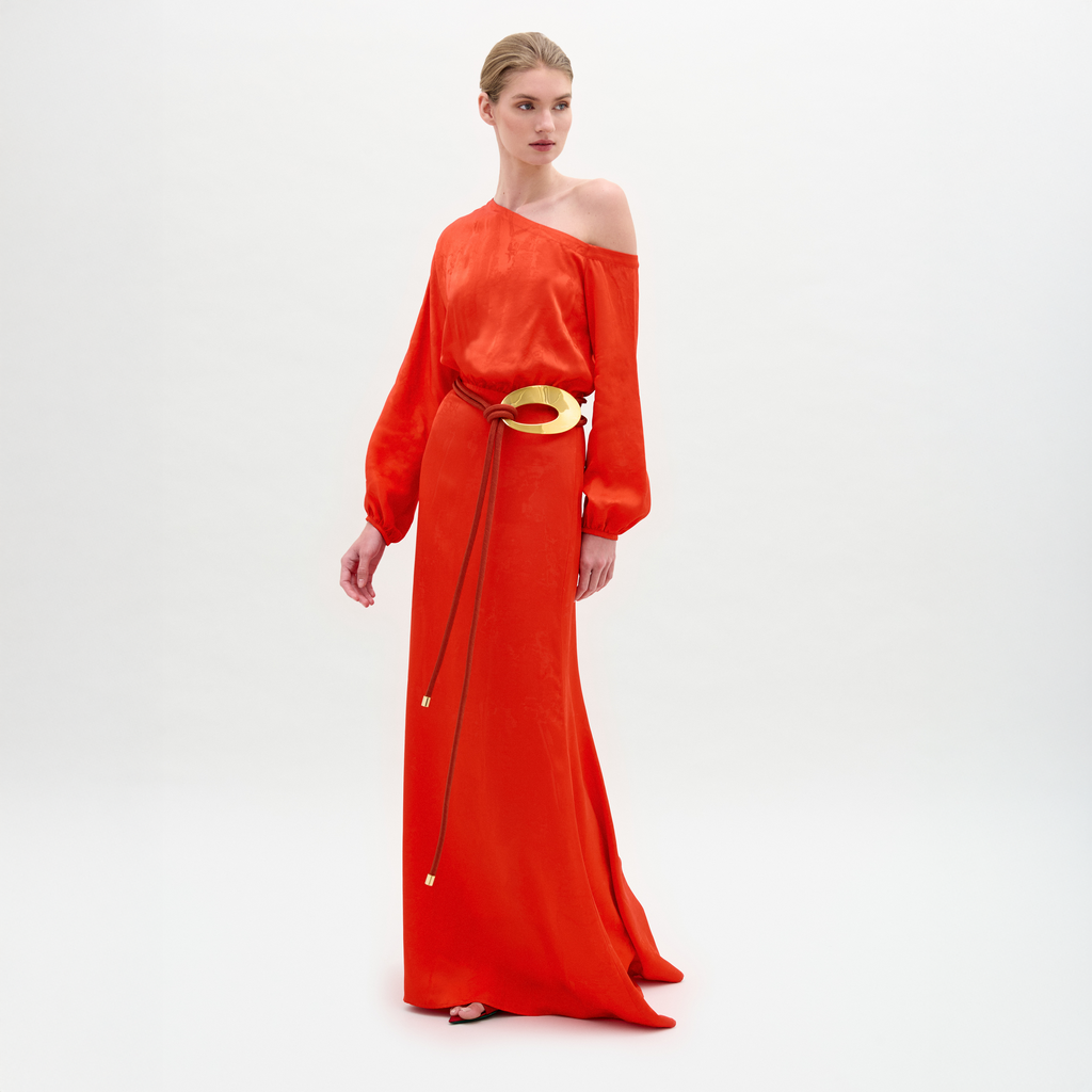 Lantern - sleeve dress