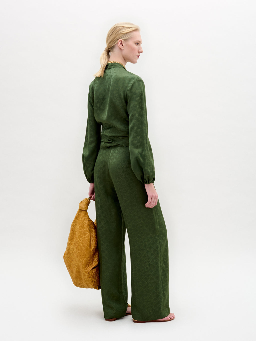 Green Knot Top Pants