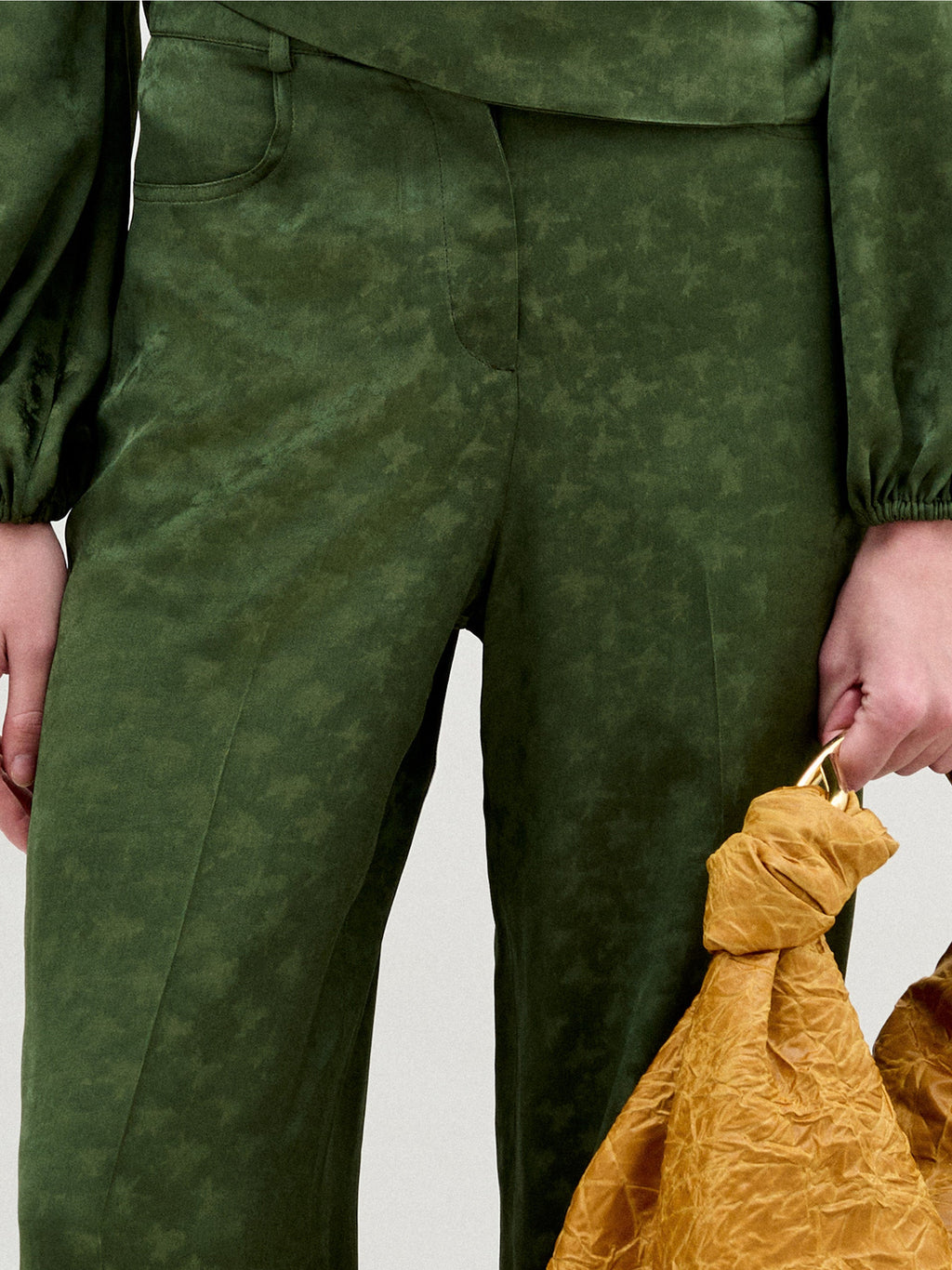 Green Knot Top Pants