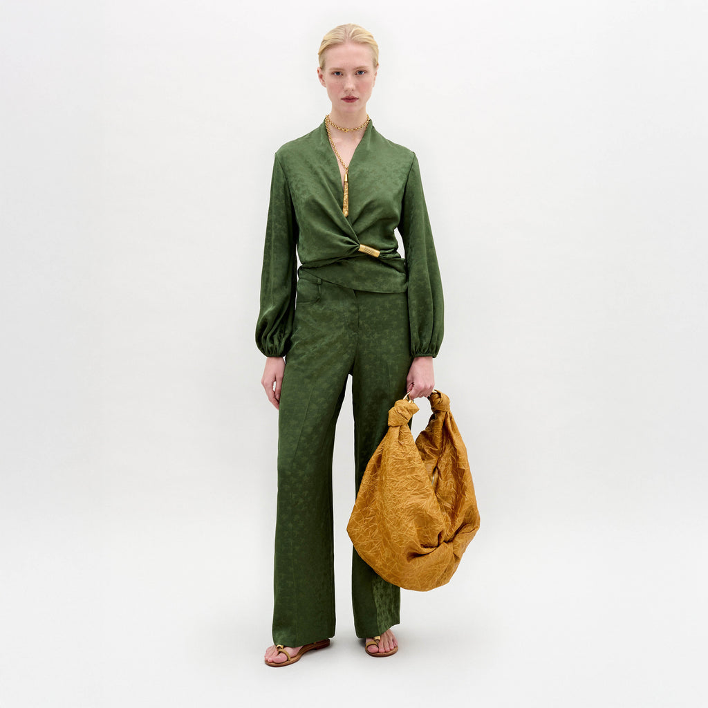 Green Knot Top Pants