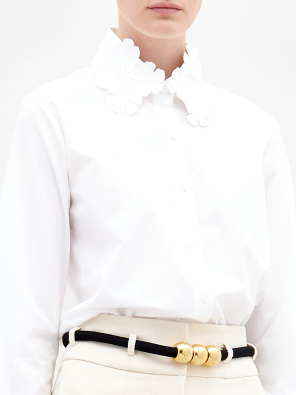 Lace-Collar Commuter Shirt