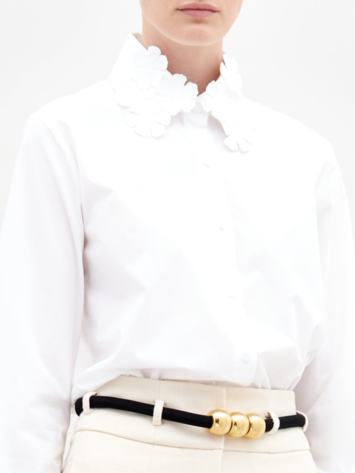 Lace-Collar Commuter Shirt