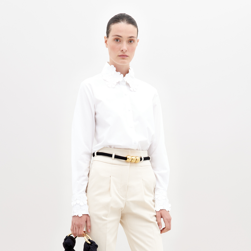 Lace-Collar Commuter Shirt