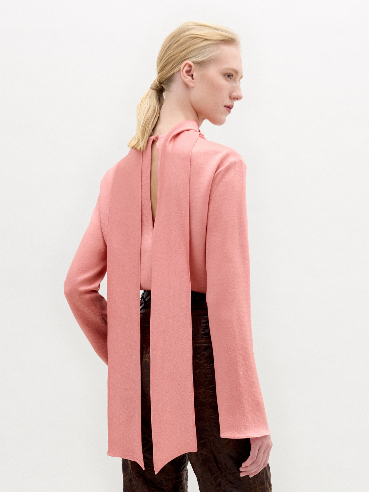 Pink Individuality Long - Sleeve Top