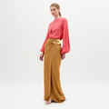 Brown Minimalist Commuter Skirt