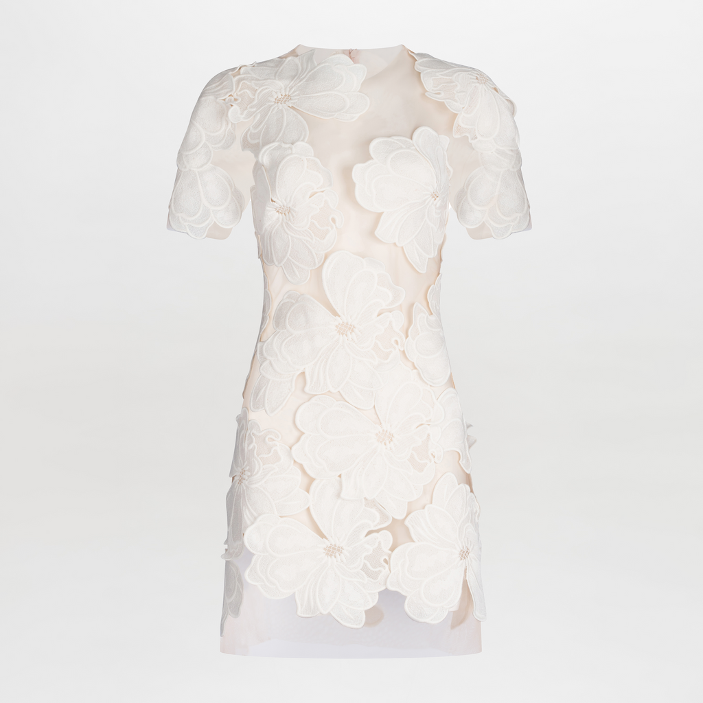 Short Sleeve Floral Sheath