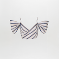 Blue - white Striped Flared - sleeve Cami