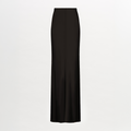 Black High-Waist Long Skirt