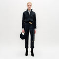 Black High-Waist Wide-Leg Pants