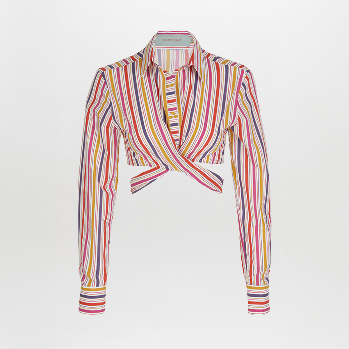 Long Sleeve Striped Blouse