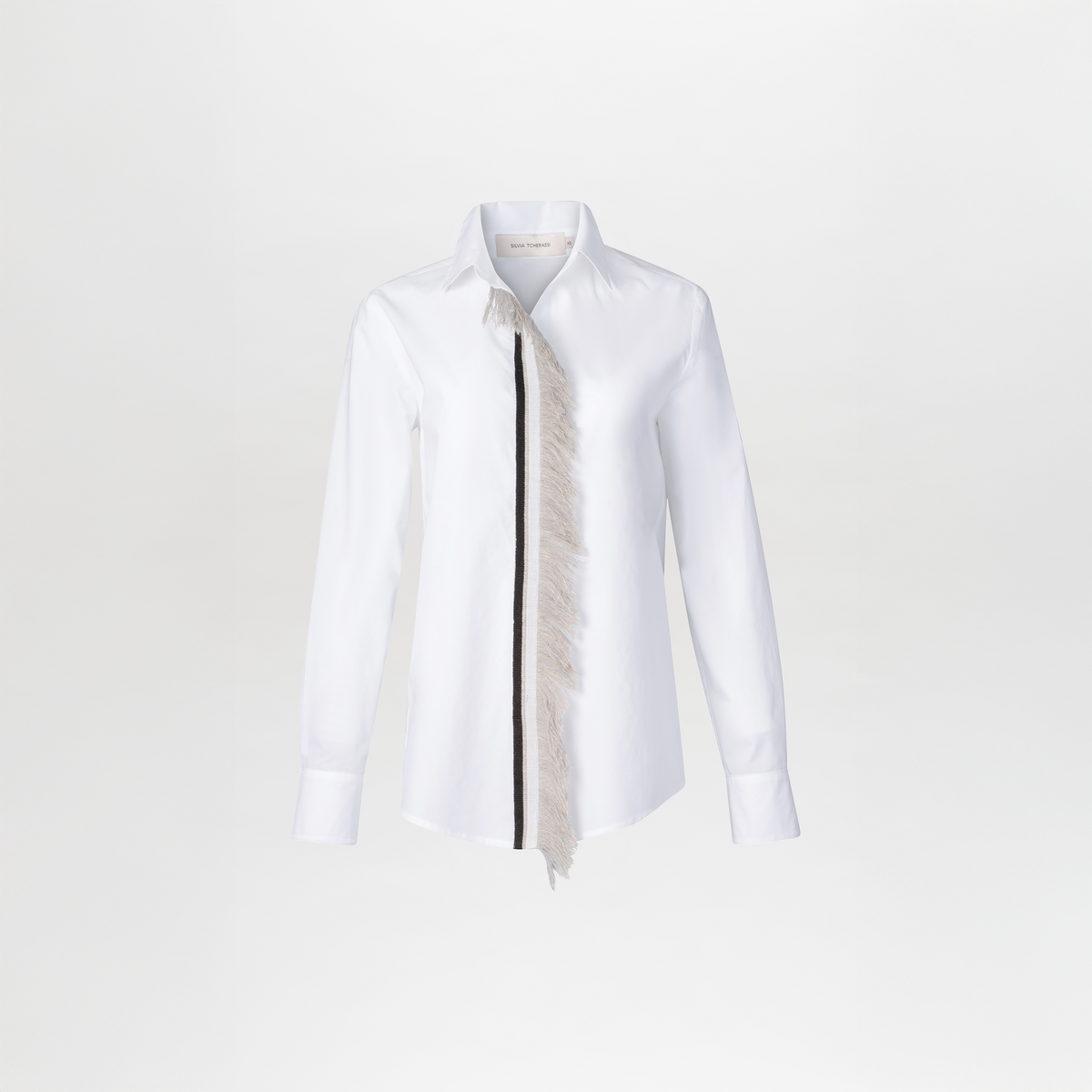 Elegant Feather Decorated Shirt