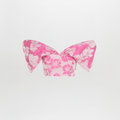 Pink Floral Bow Crop Top