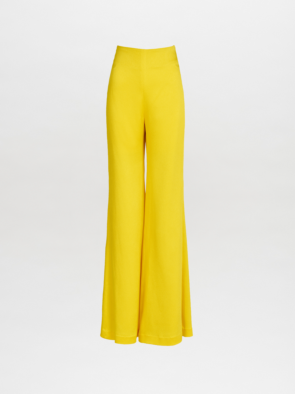 Yellow High-Waist Wide-Leg Pants