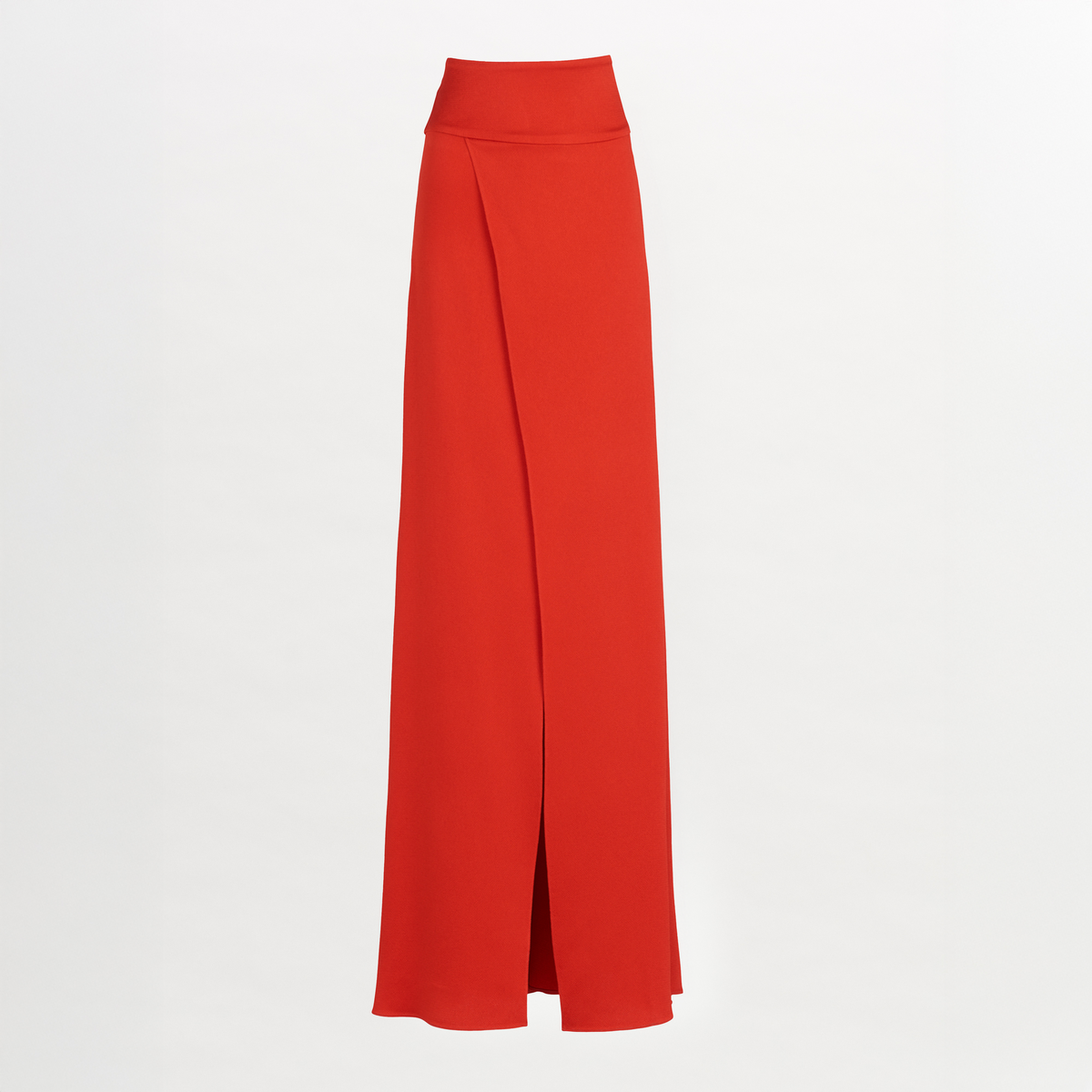 Red High-waisted Wide-leg Pants