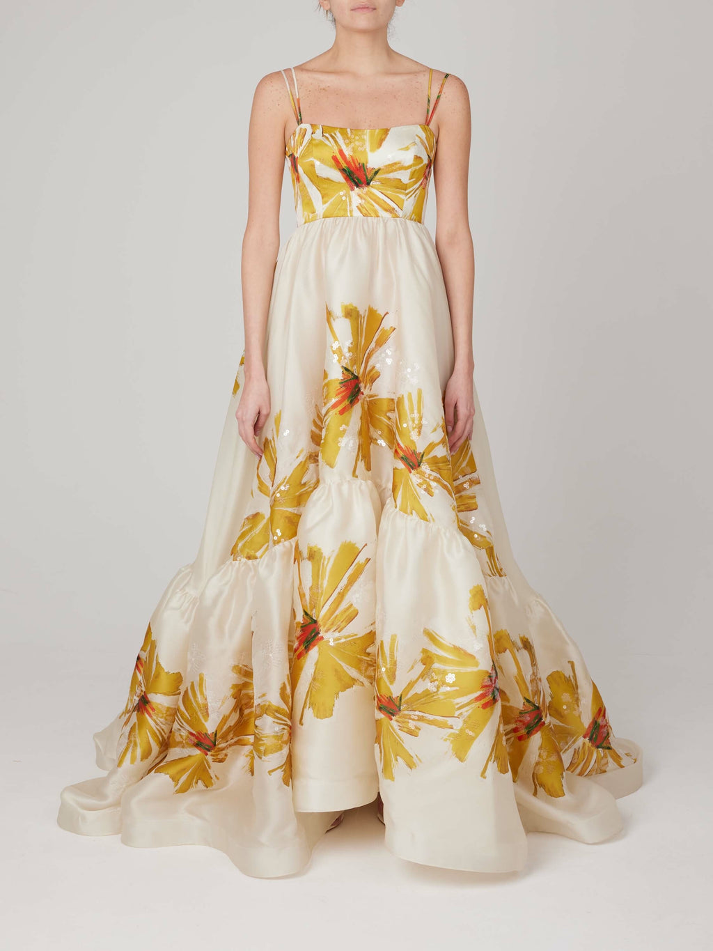 Strap Patterned Long Dress