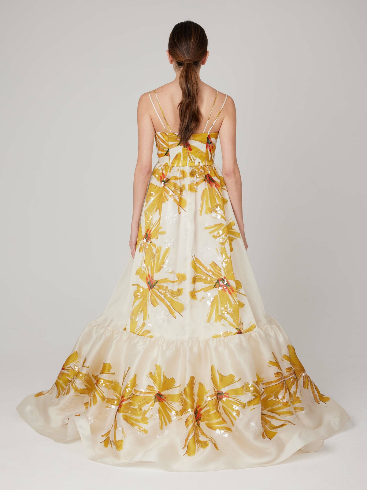 Strap Patterned Long Dress