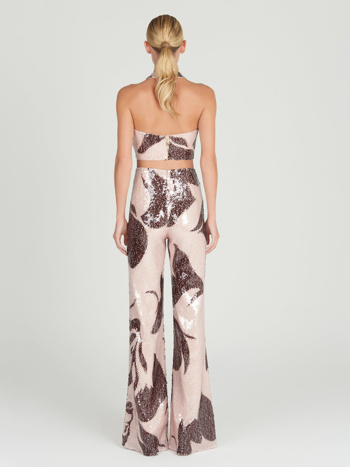 Sequin Crisscross Neck Top