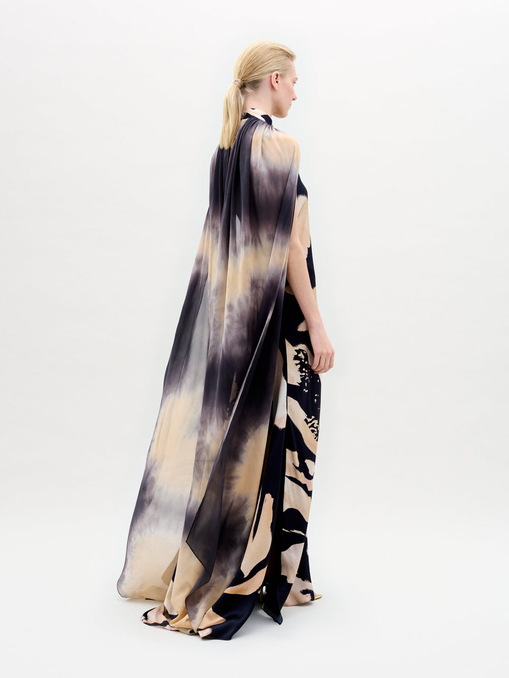 Abstract Print Maxi Dress