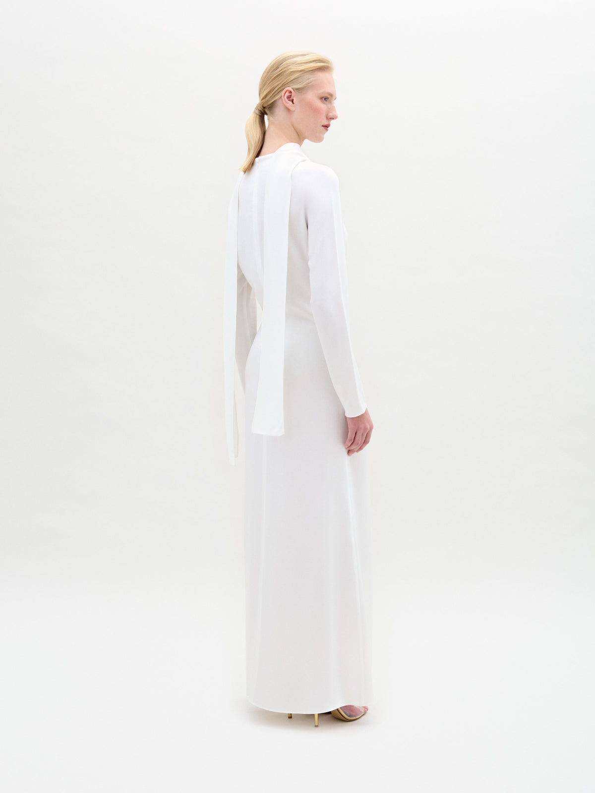 High Neck Sheath Maxi Dress