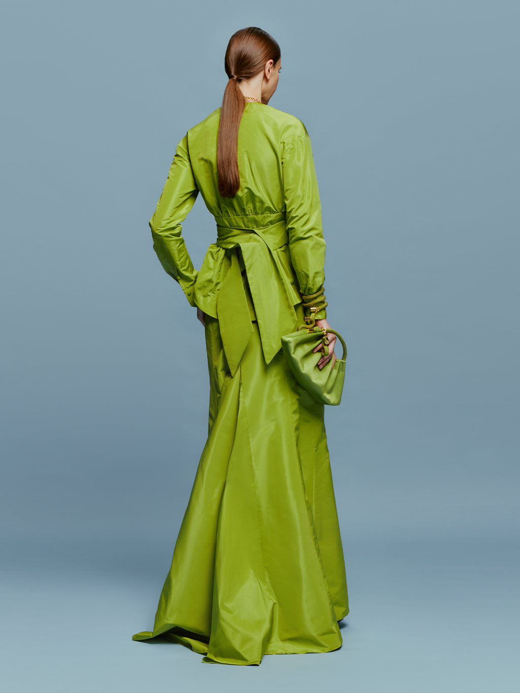 Fern Green Drape Skirt