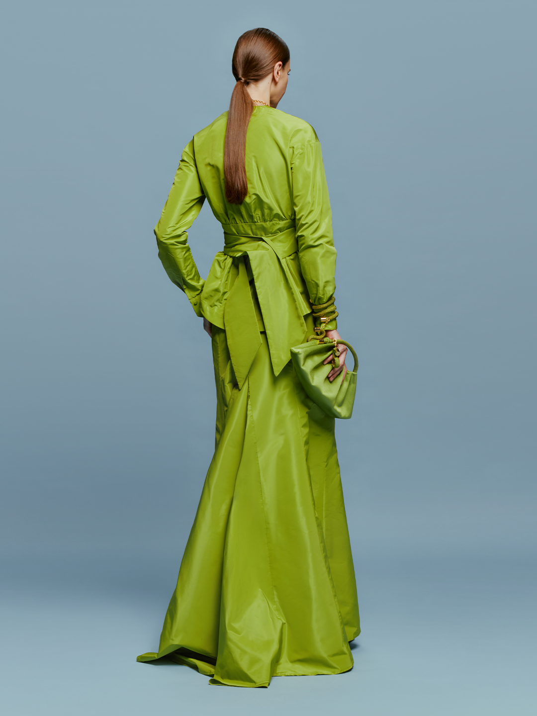 Fern Green Drape Skirt