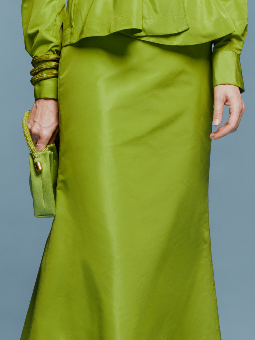 Fern Green Drape Skirt