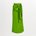 Green Ribbon Mid-Length Skirt