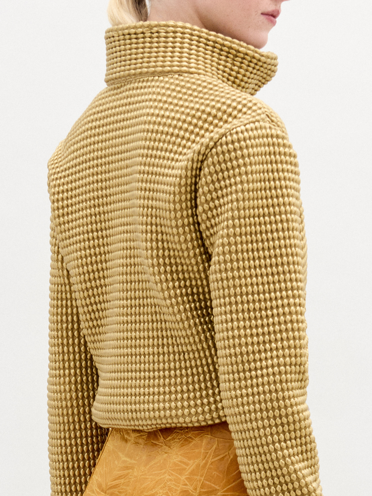 Yellow Checkered Hooded Jacket